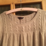 SWETEREK MISS SELFRIDGE BEŻ (L) WARKOCZYKI ANGORA