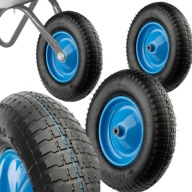 KOŁO DO TACZKI Z DĘTKĄ MOCNE Z OŚKĄ GUMOWE KÓŁKO DO 250KG 6PR 4.00-8