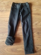 140 146 spodnie OCIEPLANE czarne