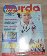 Burda moda dla dzieci 1/2003 szycie wykroje krawieckie diy