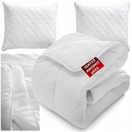 ZESTAW KOŁDRA 160x200 ZIMOWA CIEPŁA + GRATIS 2 PODUSZKI PIKOWANE 70x80