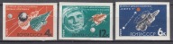 1964 Tydzień kosmonauty Mi 2895-97 **cięte