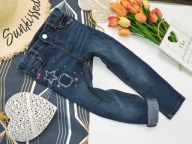 F&F - spodnie rurki hafty , stars r 104