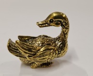 Figurka kaczki z mosiądzu dekoracja kaczka