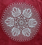 Serweta o średnicy 75 cm, kol. biały