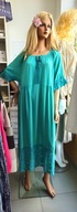 Sukienka turkus, morska r. Plus Size Italy !!!
