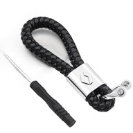 PLECIONY SKÓRZANY BRELOK BRELOCZEK NA KLUCZE do SAMOCHODU z LOGO RENAULT