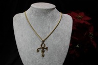 ŁAŃCUSZEK ZE STALI CHIRURGICZNEJ 316L POZŁACANY ZAWIESZKA