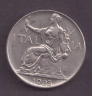 Włochy - 1 Lira 1923 rok