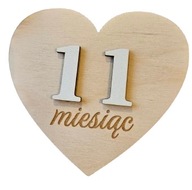 Tabliczki do zdjęć z miesiącami Grawer + Gratis tabliczka z imieniem