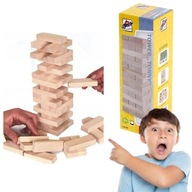 ZABAWKI DLA DZIECI DREWNIANA WIEŻA UKŁADANKA WOODY GRA RODZINNA