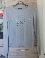 Mohito Szara Bluzka / Sweter z Długim Rękawem – Rozmiar 34 / XS