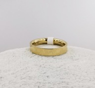 77844 Pierścionek obrączka 4 mm złota stal chirurgiczna średnica 23 mm