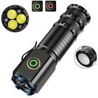 Latarka taktyczna LED – mocna i niezawodna 5 TRYBÓW USB KLIPS MAGNES