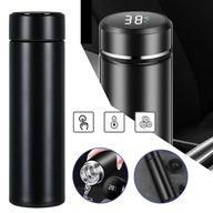 KUBEK TERMICZNY ZE STALI NIERDZEWNEJ 304, IDEALNA NA CIEPŁO I ZIMNO, CZARNY