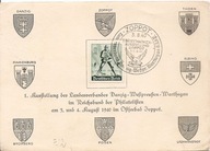 SOPOT ZOPPOT -karta okolicznościowa stemple znaczek 1940 rok