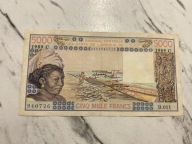 Burkina Faso - 5000 franków - 1989