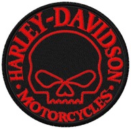 Termo Naszywka Harley Davidson Czaszka Logo Haftowana Motor Naprasowanka