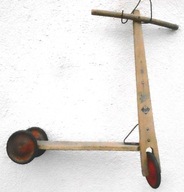 Hulajnoga drewniana Stepke Vero, vintage, design, zabytek, oryginał