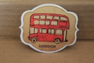 NAKLEJKA - 108 - AUTO - MOTOR - ROWER - LONDYŃSKI AUTOBUS