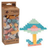 EKO KLOCKI MAŁYCH GENIUSZY - PŁYTKI - 120 ELEMENTÓW