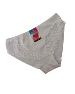 Majtki damskie bawełniane Figi koronka XL białe