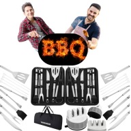 ZESTAW AKCESORIÓW DO GRILLA HECKERMANN, OSTRZAŁKA DO NOŻY, 10 ELEMENTÓW