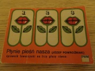 Płynie pieśń nasza śpiewnik towarzyski na trzy głosy równe Józef Powroźniak