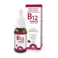 Witamina B12 Forte 20 ml | 360 porcji | krople | bioaktywna | wegańska