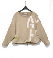 Bluza Luźna Oversize Szeroka Boxy Beżowa Acqua&Limone |R. Uni