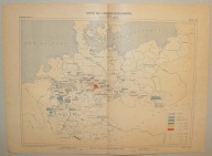 MAPA WYDOBYCIA SUROWCÓW KOPALNYCH CESARSTWA NIEMIECKIEGO 1885