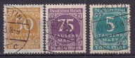 1923 DR Wydanie obiegowe cyfry Mi 274-76