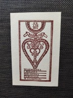 EXLIBRIS EX LIBRIS 400 LAT ZAMOŚCIA MIEJSKA BIBLIOTEKA 1980 /ZAMOJSZCZYZNA