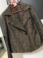 T Żakiet Viyella brąz odcienie nalot w połysku złotym rozmiar XL