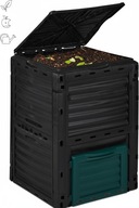 Kompostownik Termiczny na odpady Relaxdays 230 l 80 x 60 x 57 cm, czarny