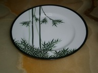 TALERZ DESEROWY NIPPON JAPAN TRAWA PAPROĆ