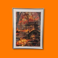 OBRAZEK MOZAIKA DIAMENTOWA - JESIENNY PARK