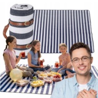 KOC SKŁADANY PLAŻOWY PIKNIKOWY MATA NA PIKNIK BIWAK PLAŻĘ DUŻY 200X200CM