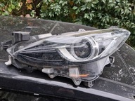 Lampa Reflektor Mazda 3 13-16 BiXenon LED Lewa Kompletna Oryginał Europa