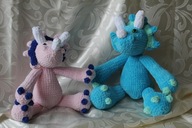 Triceratops na szydełku