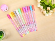 NOWY Długopis szkolny ŻELOWY JASNO POMARAŃCZOWY