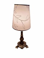 Lampa mosiężna z abażurem