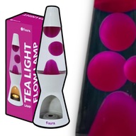 Lampa lawowa na świeczkę bezprzewodowa z darmowymi 3 świeczkami różowa