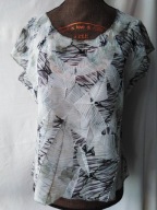 Bluzka szarozielona, transparentna "mgiełka" - S/M