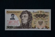 Banknot Polska PRL 500 złotych z nadrukiem stan 1 !!!