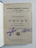 Jan Kochanowski TRENY Wydanie drugie 1907 Wstęp Bronisław Chlebowski