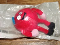 Maskotka pluszak - Ludzik PAYBACK czerwony (folia, h=14,5 cm) !