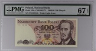 100zł Ludwik Waryński 1988 rok PMG 67 Seria TS