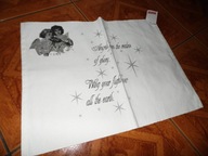 Podkładka śniadaniowa w aniołki . nowa z metka - 35 cm x 48 cm