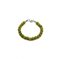Bransoletka srebrna srebro 925 15 gram jadeit kamień vintage 90s dla niej